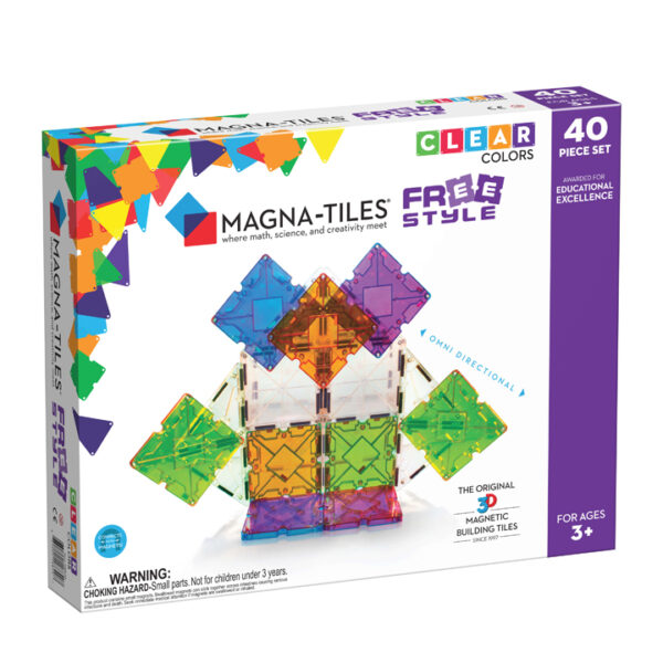 Magna-Tiles Clear Colors Freestyle 40-delig