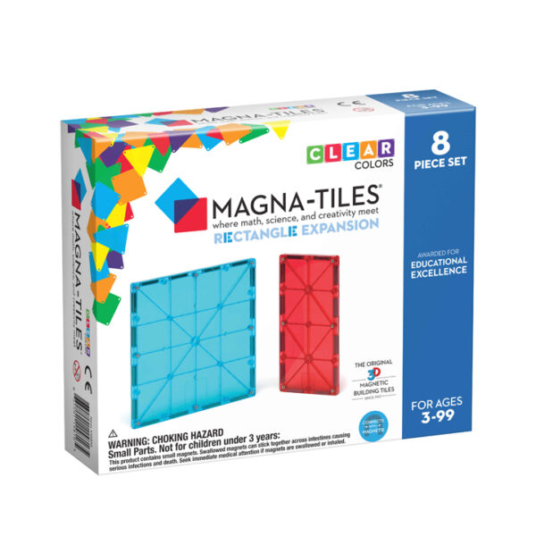Magna-Tiles Clear Colors Rectangles Uitbreidingset