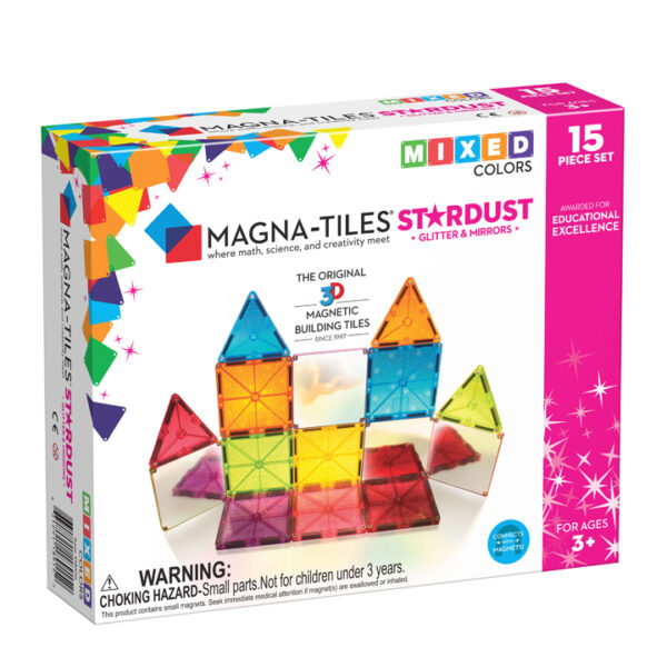 Magna-Tiles Mixed Colors Stardust 15-delig