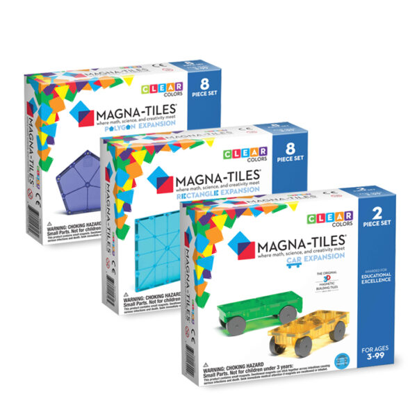 Magna-Tiles Clear Colors Expansion Kit